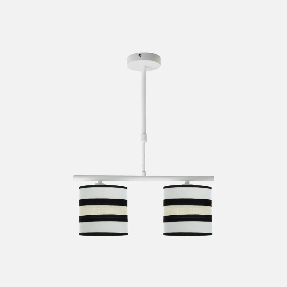 Lampara de techo Karla 2xe14 Blanca/beis Regulable x43x14 Cm