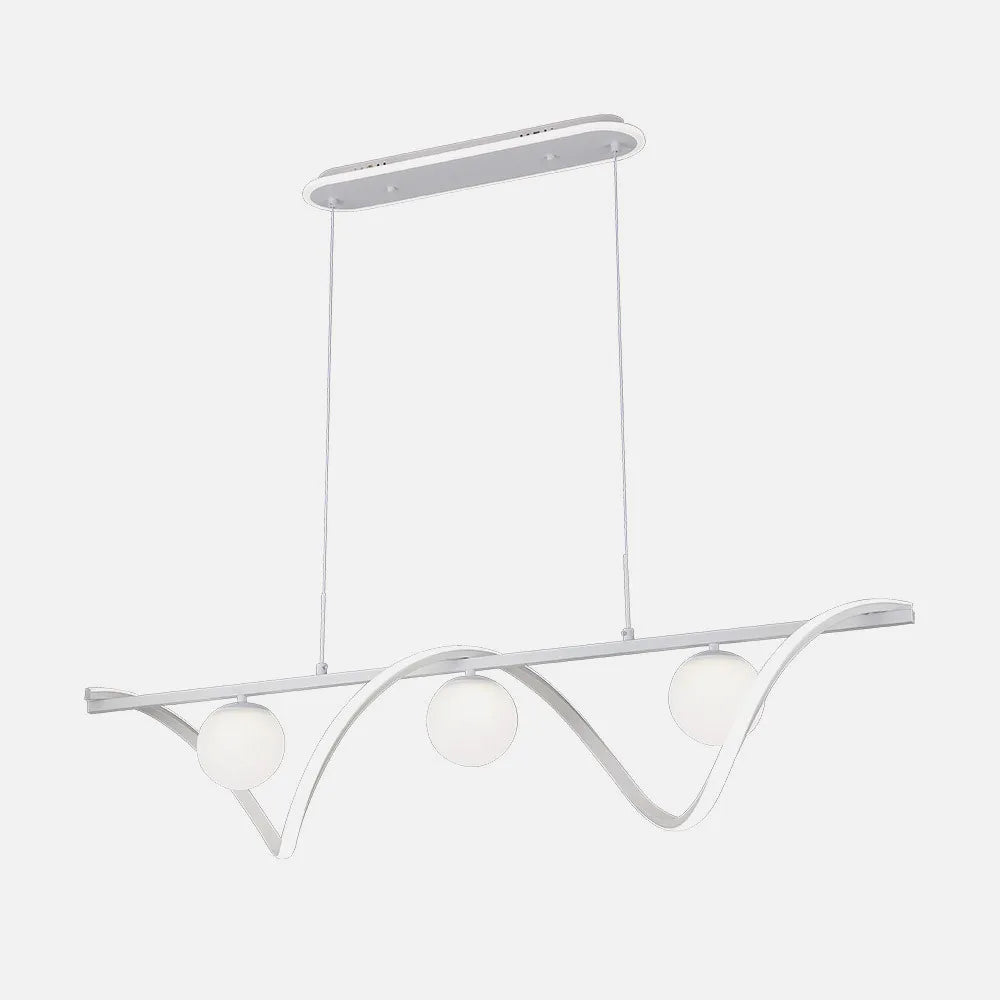 Lámpara Colgante Century Blanco 151w 3000-4000-6000k 12590lm C/luz Ambiente, Remoto, Regulación de intensidad Regx120x26cm