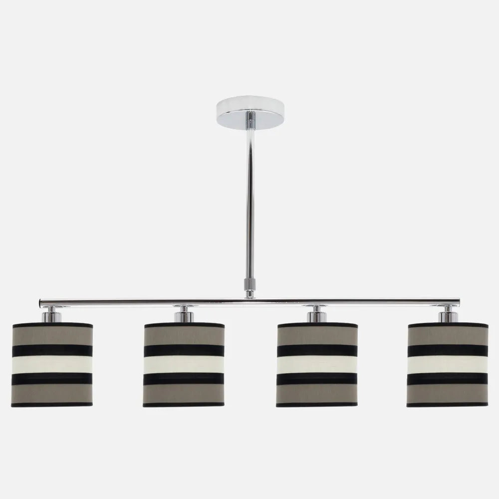 Lampara de techo Karla 4xe14 Topo/beis Regulable x75x14 Cm