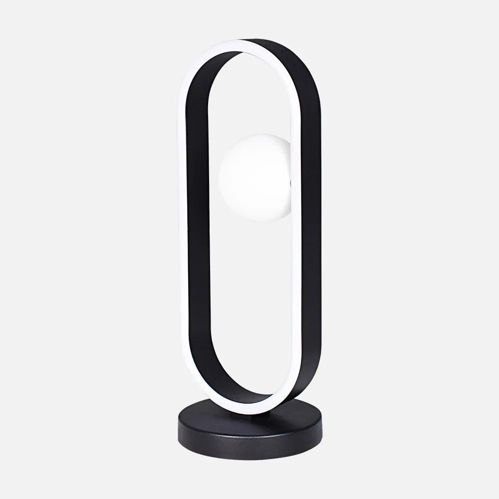 Lámpara de Sobremesa Fermoselle 10w+3w 4000k Negro 41,5x15x15cm 1105lm