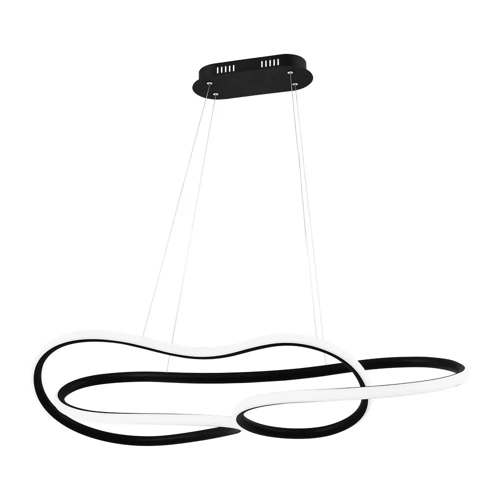 LámparaColgante Bagdag Negro 60w 4000k Regx103x38cm 5100lm Control remoto, Regulación de intensidad Y Memoria