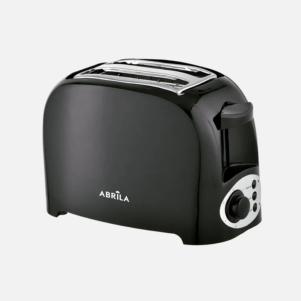 Abrila Tostador Pan Carrion 750w Negra con 7niveles de tostado, Apagado automático, 2 ranuras, función descongelación, función recalentar. 17x26x15cm