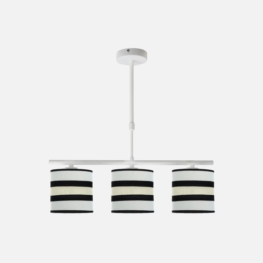 Lampara de techo Karla 3xe14 Blanca/beis Regulable x55x14 Cm