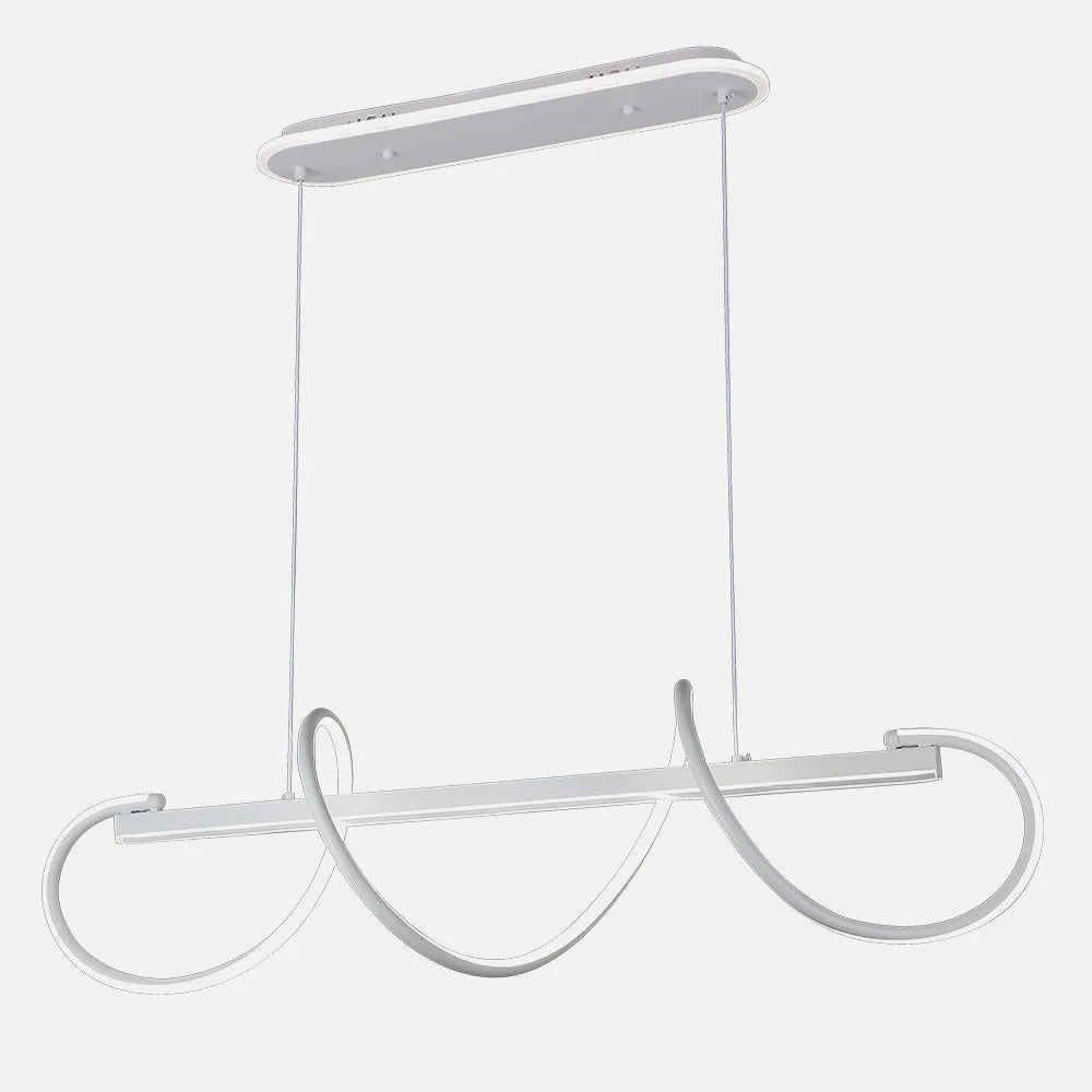 Lámpara Colgante Yupi Blanco 149w 3000-4000-6000k 13572lm C/luz Ambiente Remoto Y Regulación de intensidad Regx97x25cm