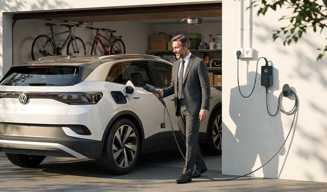 Cargador Coche Eléctrico Tipo 2 Schuko 3,7 kW 16A Portátil con App v2