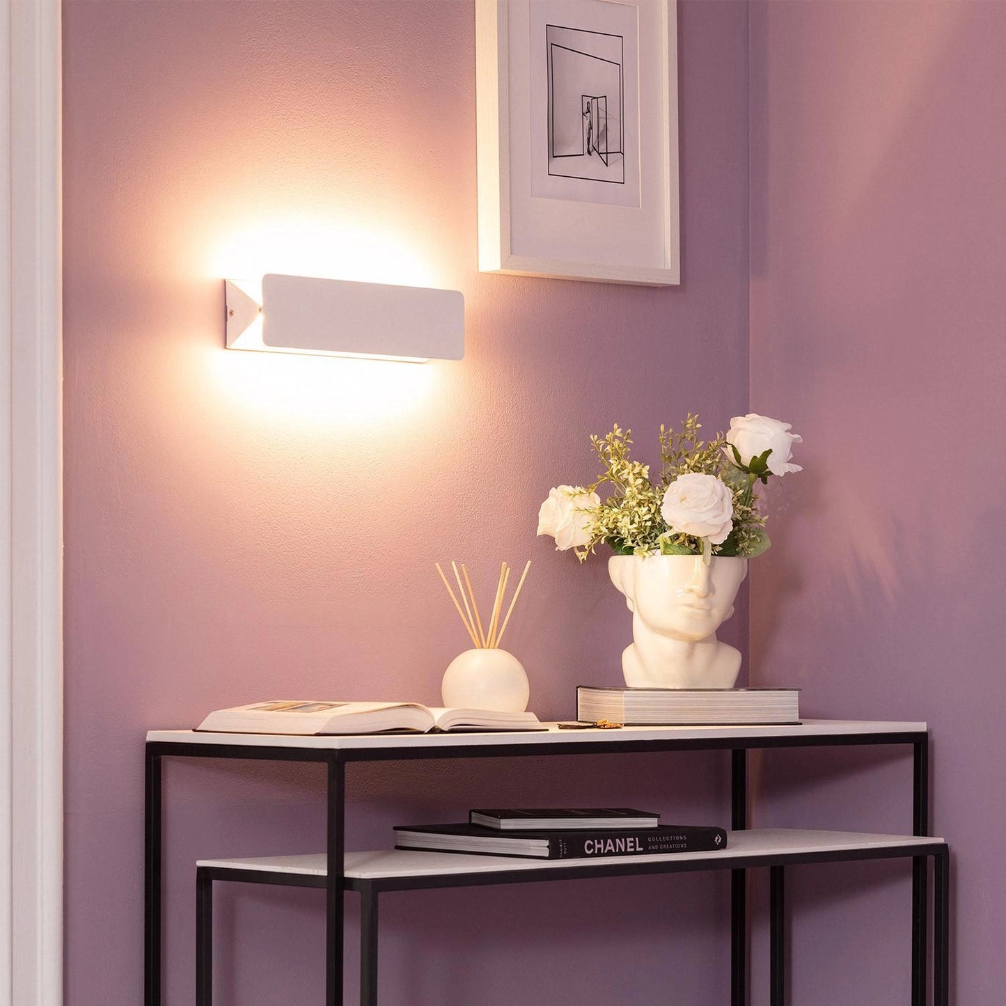 Aplique de Pared LED 10W de Aluminio Temis Blanco