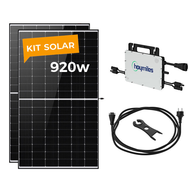Kit Solar Autoconsumo 920W Microinversor con 2 paneles