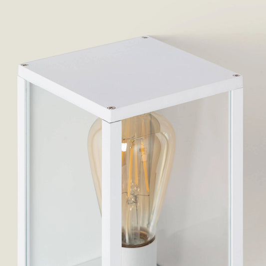 Aplique de Pared Exterior Aluminio y Cristal Atrium