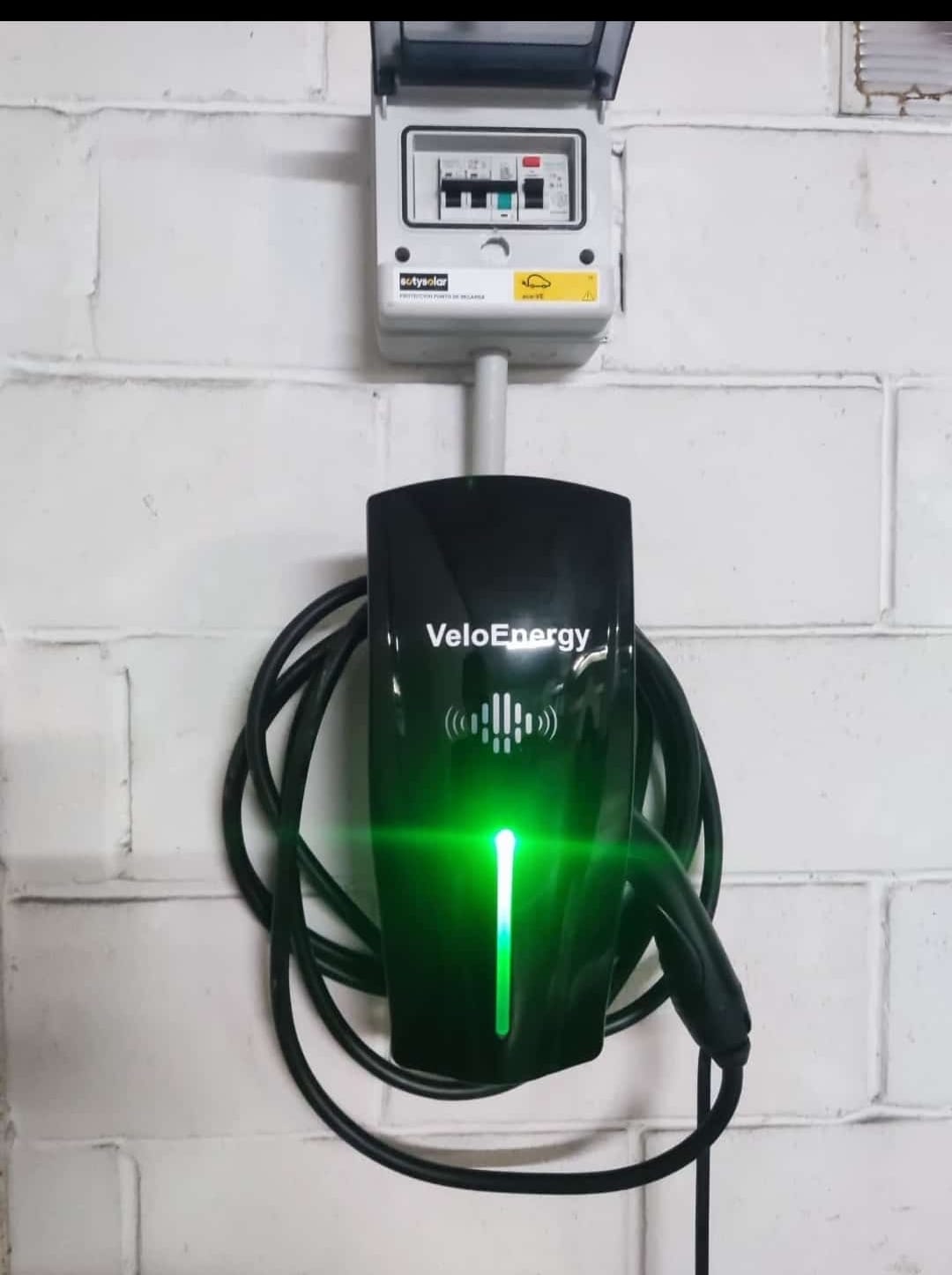 Cargador de Vehículo Eléctrico Home Solar 22kw, con DLB, RFID, T/2, cable 6m, control APP