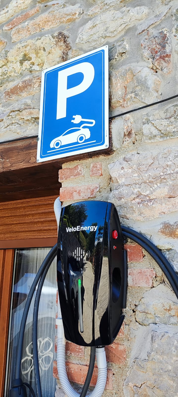 Cargador de Vehículo Eléctrico Home Solar 22kw, con DLB, RFID, T/2, cable 6m, control APP