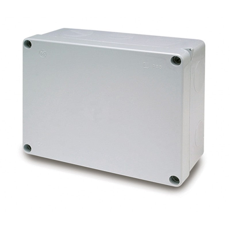 Caja ciega libre halogenos 182x235x95 tapa tornillo 1/4 vuelta ip55