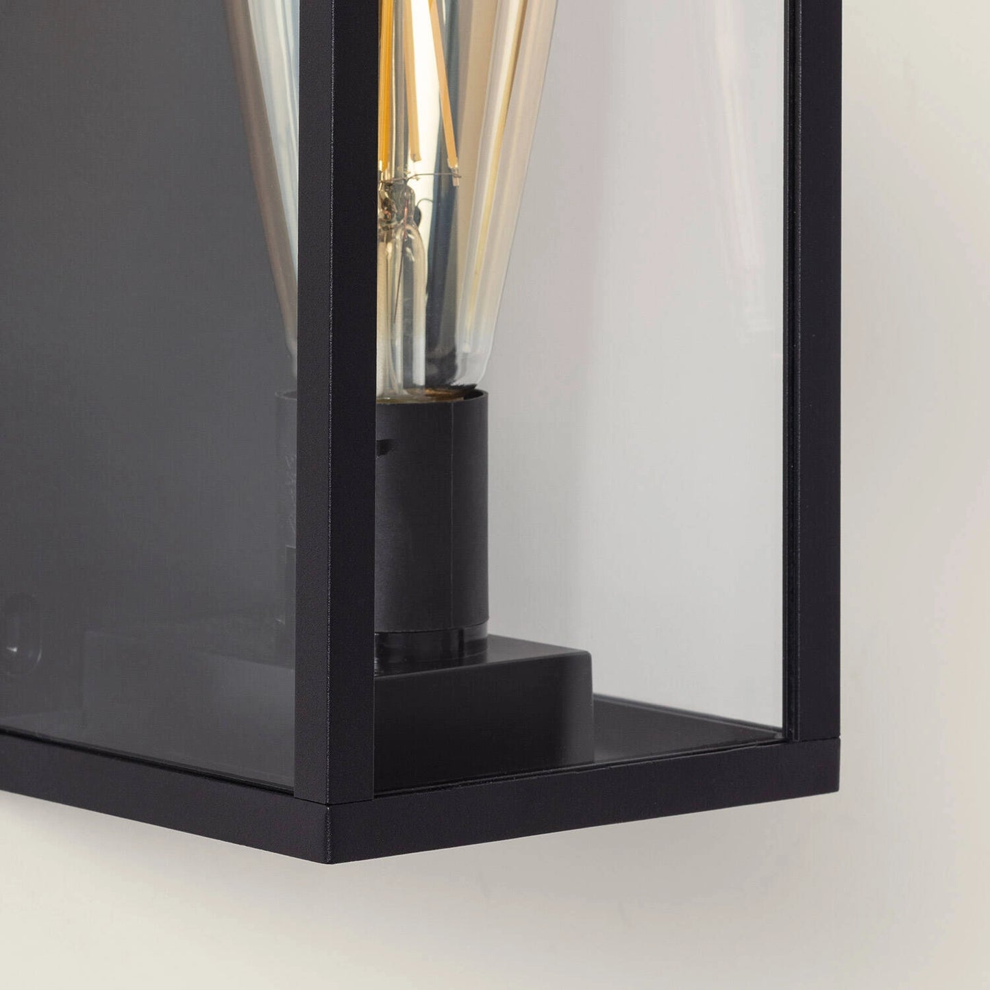 Aplique de Pared Exterior Aluminio y Cristal Atrium