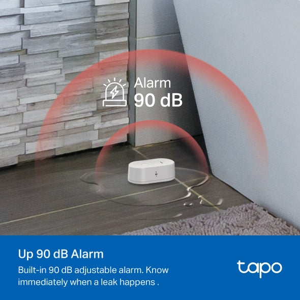 Tapo T300 – Sensor Inteligente de Fugas de Agua, clasificación IP66 a Prueba de Agua, Alarma de Fugas de 90 dB, Compatible con concentrador, Doble inducción
