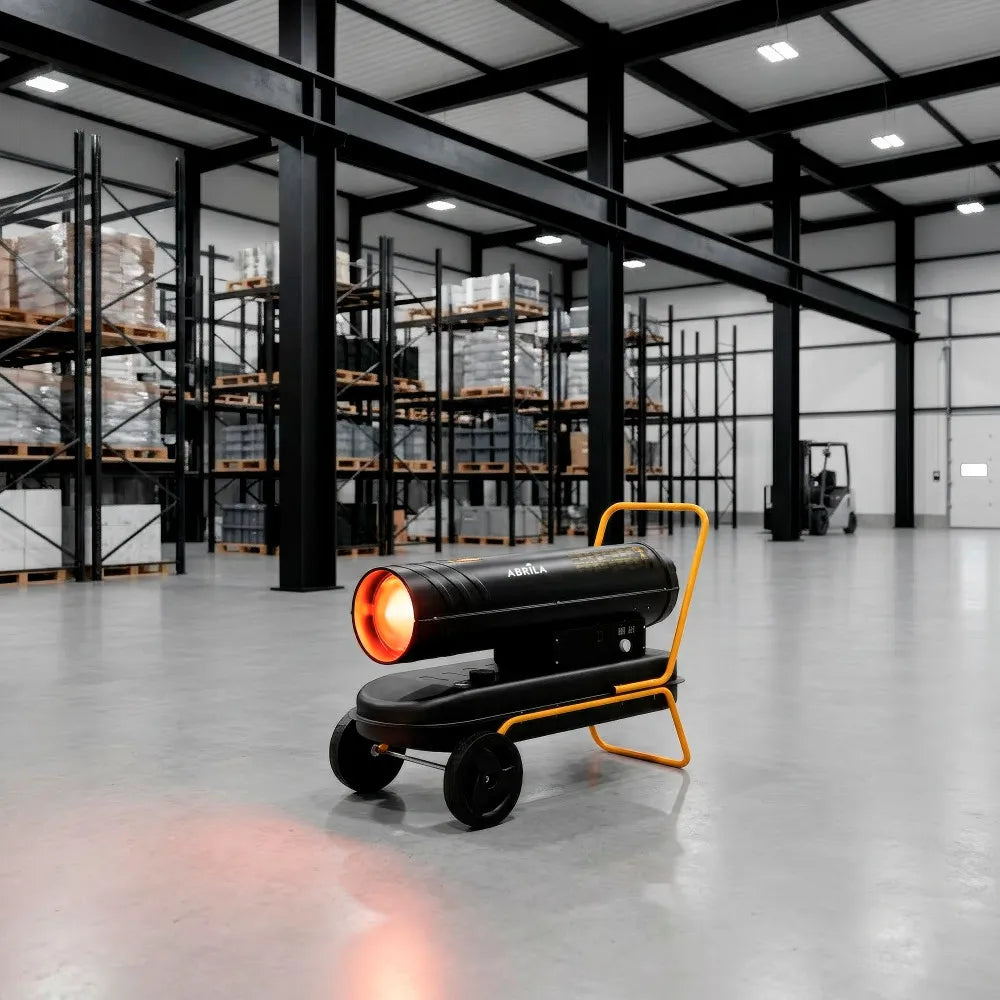 Cañón de Aire Caliente a Gasóleo Alpine 50kW - Con Control de Temperatura y Depósito 45L | 71x105x48.5 cm