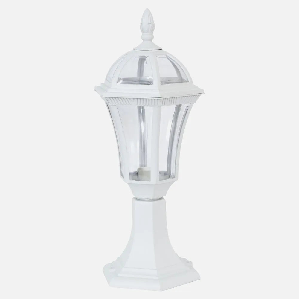 Sobremuro Exterior Comino 1xe27 Blanco Ip44 Policarbonato 47,6x17,6x17,6 Cm