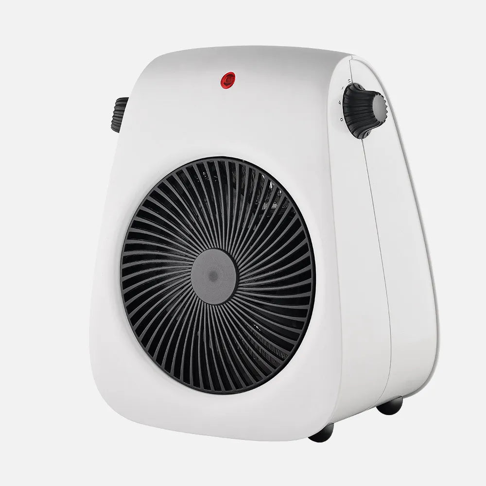Termoventilador Electrico Estilo 2000w Blanco 2potencias 3funciones Termost.reg. Antivuelco Y Asa 26,8x21,2x14cm