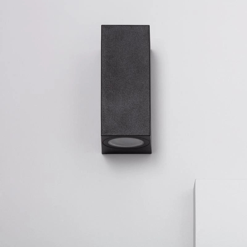 Aplique de Pared Exterior Iluminación Doble Cara Miseno Negro