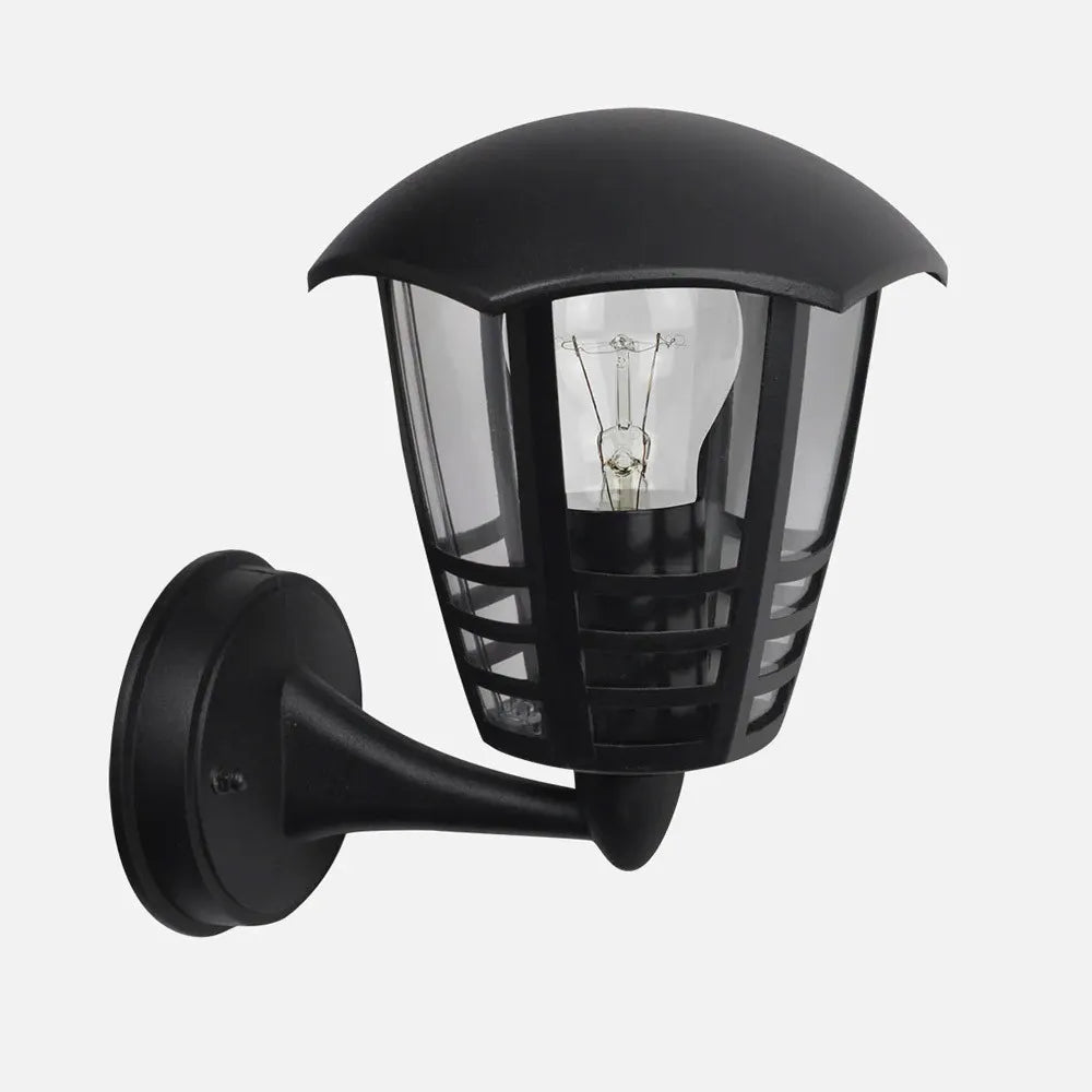 Aplique Exterior Aluminio Alnilan 1xe27 Negro Ip44 24x21,5x18 Cm