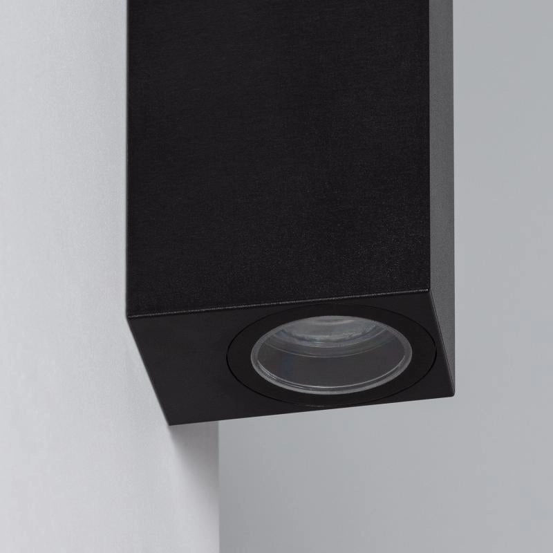 Aplique de Pared Exterior Iluminación Doble Cara Miseno Negro