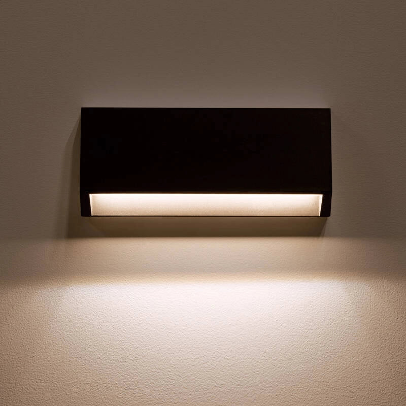 Baliza Exterior LED 3W Superficie Pared Rectangular Antracita Valeta