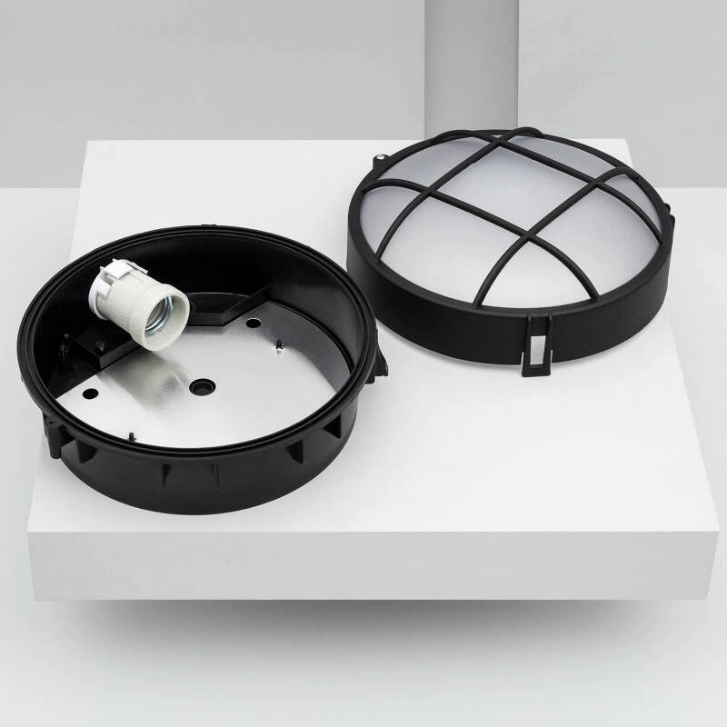 Plafón Circular para Exterior Ø220 mm Hublot Rejilla