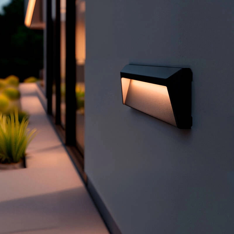 Baliza Exterior LED 2W Superficie Pared Antracita Chester
