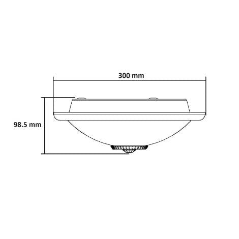 Plafón LED Techo 2x E27 Circular con Sensor de Movimiento PIR y Crepuscular Design