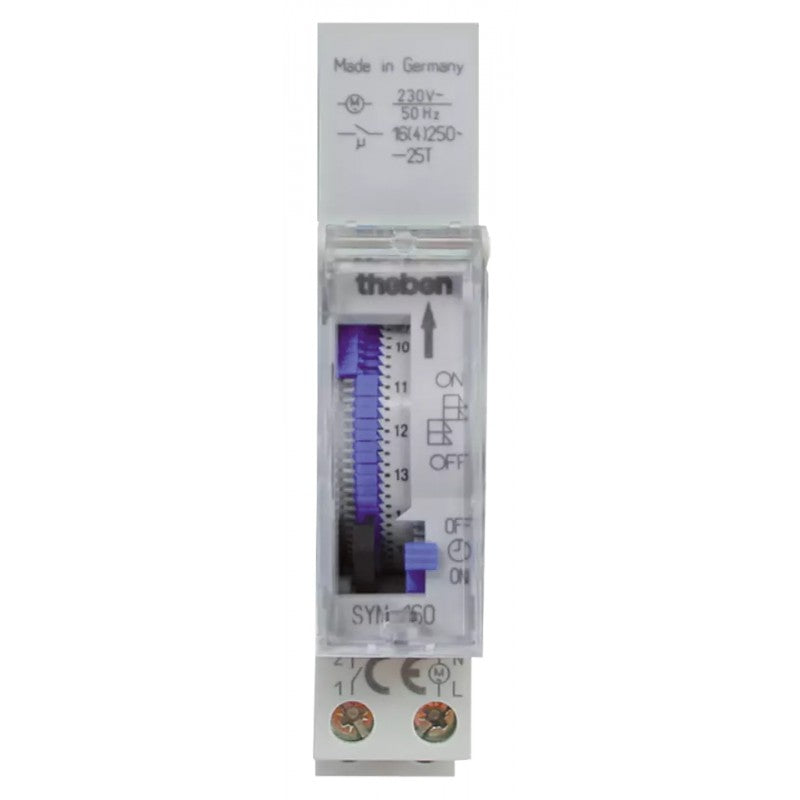 INTERRUPTOR HORARIO ANALOGICO 1 MODULO DIN DIARIO 1 CONMUTADOR 16A
