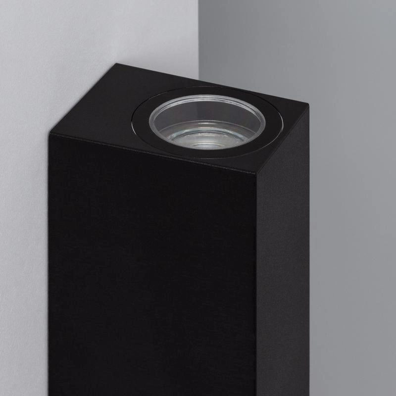 Aplique de Pared Exterior Iluminación Doble Cara Miseno Negro