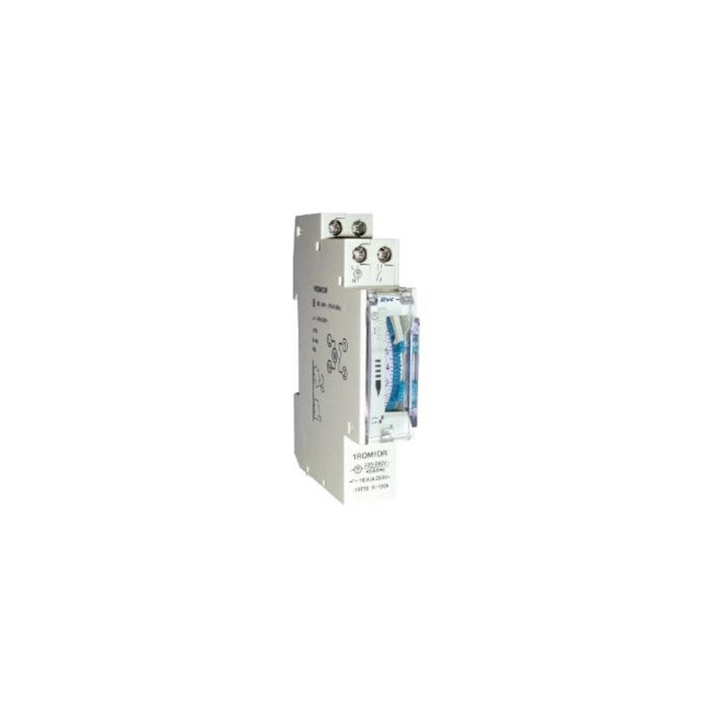 Interruptor horario modular electromecanico 1 modulo 230vac reserva 100h