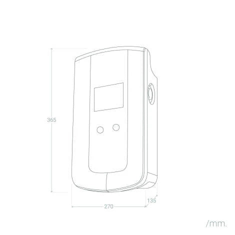 Cargador para Coche Eléctrico SMART WiFi 11-22kW Trifásico 5m