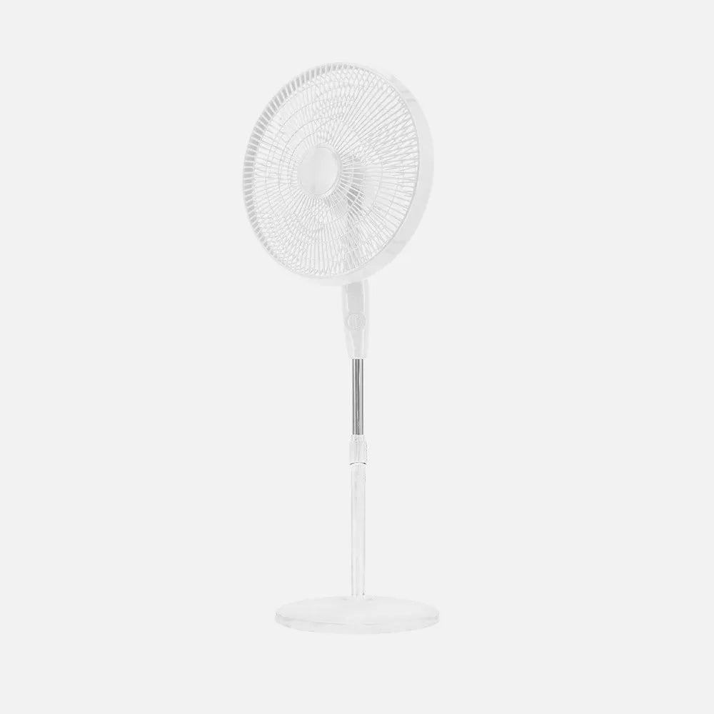 Ventilador De Pie Escudero Blanco 3 velocidades 50w 5 aspas 40 diámetro Fijo/rotatorio orientable Regulable 40x40cm