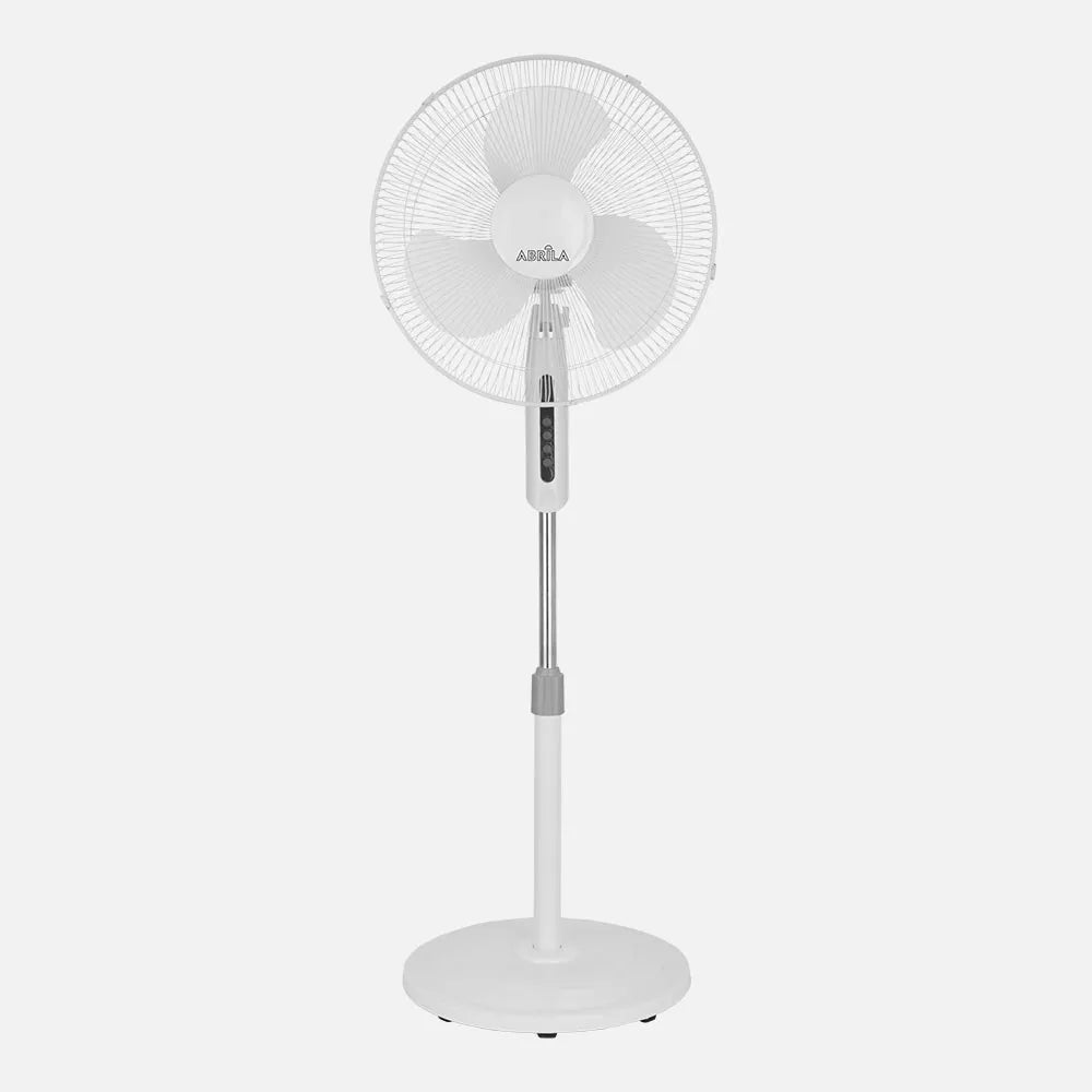 Ventilador De Pie Etesio Blanco 3 velocidades 40w Oscilante 3 Aspas blancas Regulable 43x40 Cm