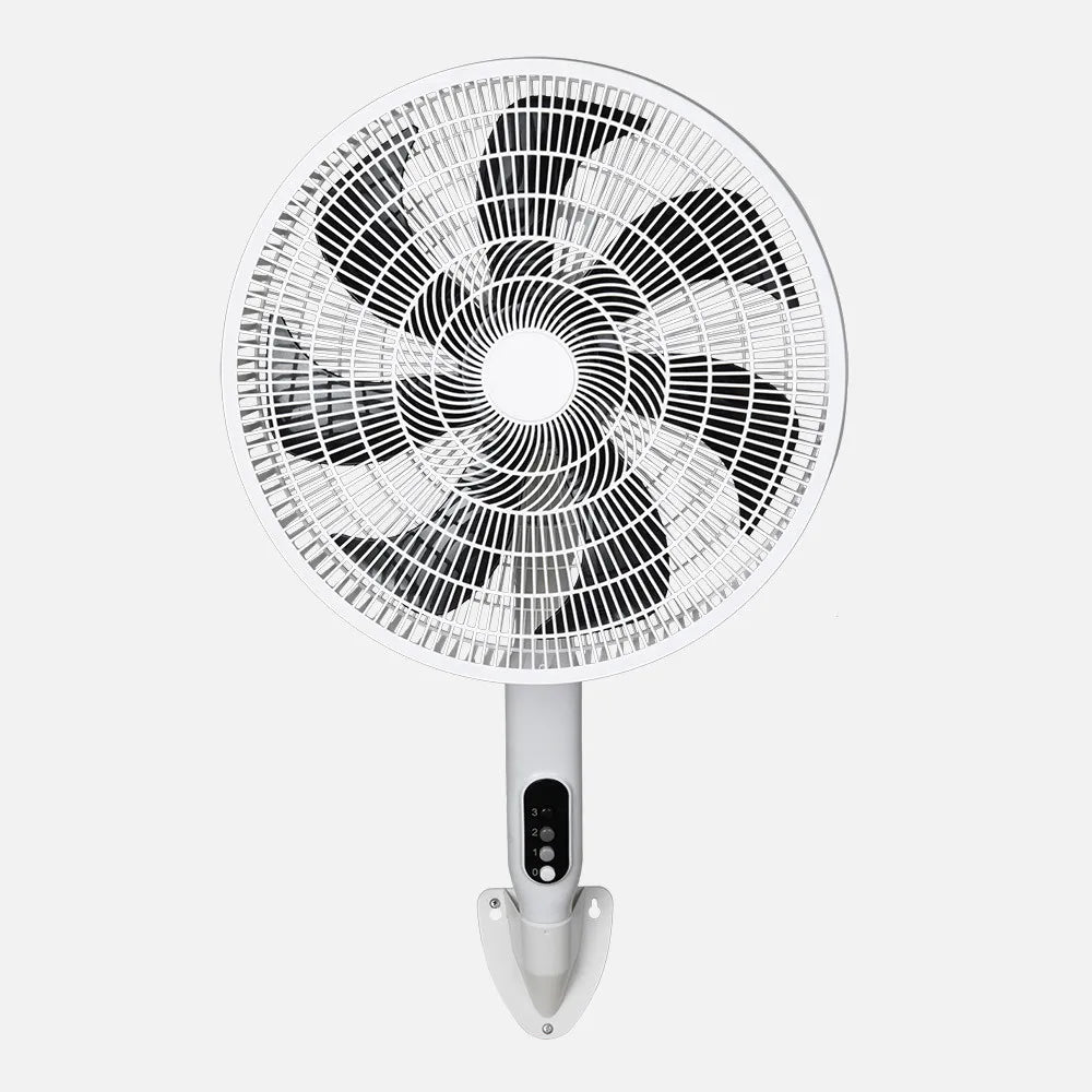 Ventilador Pie 3x1 Mixin Blanco 3 velocidades 60w 7 aspas 45d Fijo/rotatorio Suelo/pared/sobremesa Regulable 45x45cm