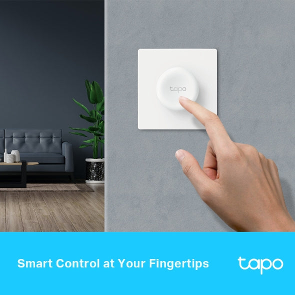 Tapo TP-Link S200D Interruptor Regulador Intensidad de Luz WiFi Inteligente, Control a Distancia, Pila de Larga Duración, Fácil Montaje, Requiere Hub