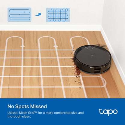 Tapo RV20 MAX – Robot Aspirador y Friegasuelos 4 en 1, Ultrasucción 5300Pa, Navegación LiDAR MagSlim, Limpieza Inteligente IQ+, Diseño Ultrafino 83mm, Limpieza Personalizable con App, Alexa y Google
