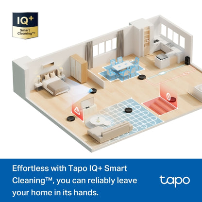 Tapo RV30 MAX - Robot Aspirador con 5300Pa, Doble Navegación LiDAR+IMU, Tasa de Recogida de Polvo Superior al 97%, IQ+ Smart Cleaning, Mapeo 3D, Control por Voz y App,sin Base de autovaciado,Negro