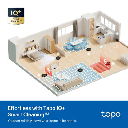 Tapo RV20 MAX – Robot Aspirador y Friegasuelos 4 en 1, Ultrasucción 5300Pa, Navegación LiDAR MagSlim, Limpieza Inteligente IQ+, Diseño Ultrafino 83mm, Limpieza Personalizable con App, Alexa y Google
