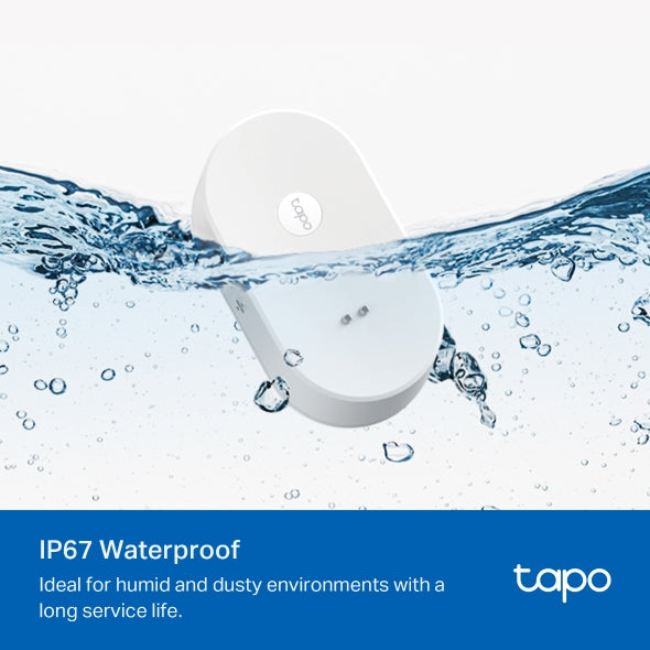 Tapo T300 – Sensor Inteligente de Fugas de Agua, clasificación IP66 a Prueba de Agua, Alarma de Fugas de 90 dB, Compatible con concentrador, Doble inducción