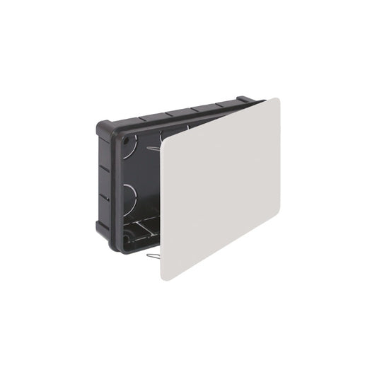 CAJA CONEXION EMPOTRAR 160X100X50MM TAPA C/GARRA METALICA.PROFUNDIDAD 50MM 16 ENTRADAS P/TUBO Ø 25MM