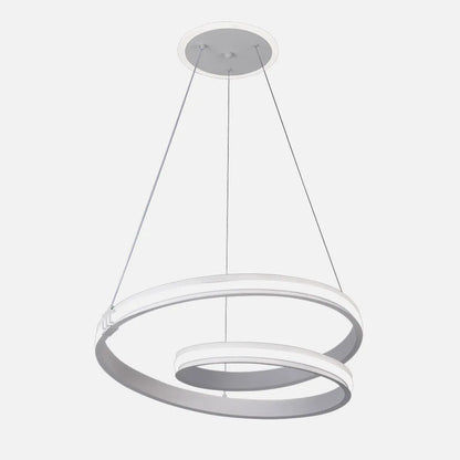 Lámpara Colgante Luster Blanca 129w 3000-4000-6000k 10920lm C/luz Ambiente Remoto Y Regulación de intensidad Regx54x54cm