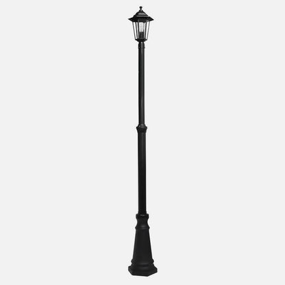 Farola Exterior Aluminio Auriga 1xe27 Negro Ip44 220x20x20 Cm Regulable En Altura