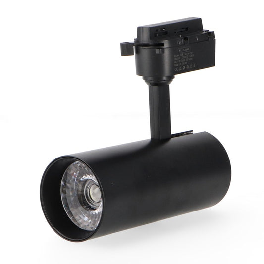 Foco led para carril black aras 30w monofasico cct negro cct