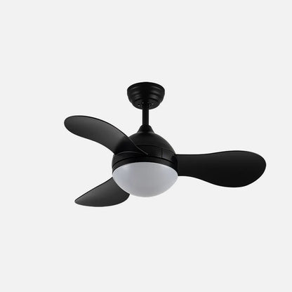 Ventilador de techo DC Solido 24w Negro 3 aspas 91 de diámetro 2640lm 3000-4000-6500k Control Remoto + memoria + temporizador