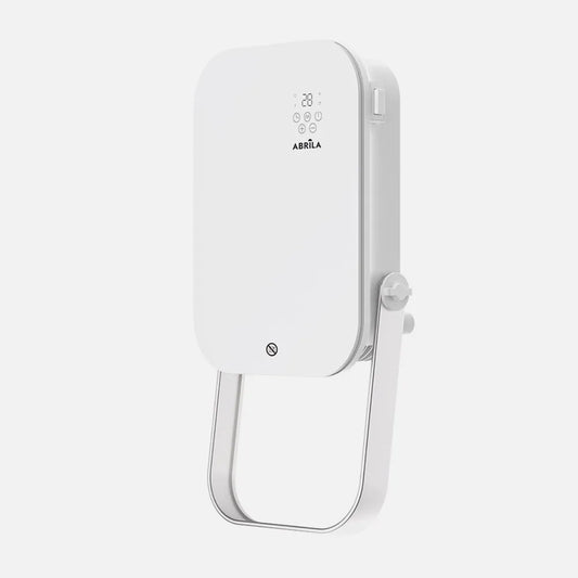 Termoventilador Pared Baño Austria 2000w Blanco 3funciones c/remoto y toallero Display Ip24 50x25x13cm