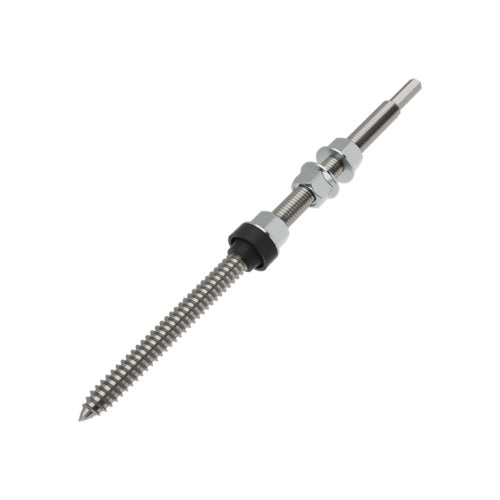 Tornillo fijación M10x300 con junta de goma y tuercas