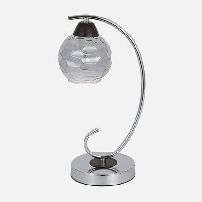 Lámpara de Sobremesa Etna 1xe14 Cromo/wengue 35x14x19 Cm