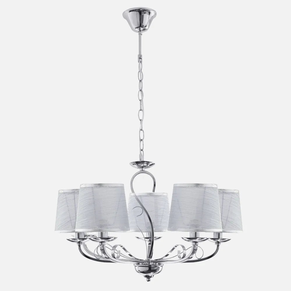 Lampara Sumba 5xe14 Cromo REGx53x53