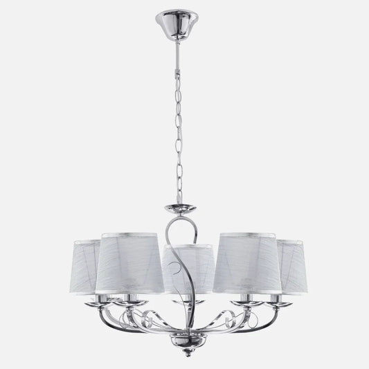 Lampara Sumba 5xe14 Cromo REGx53x53