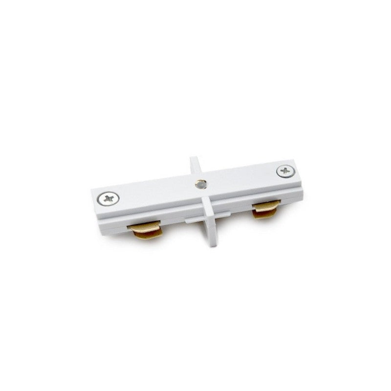 Conector en l para carril monofasico blanco